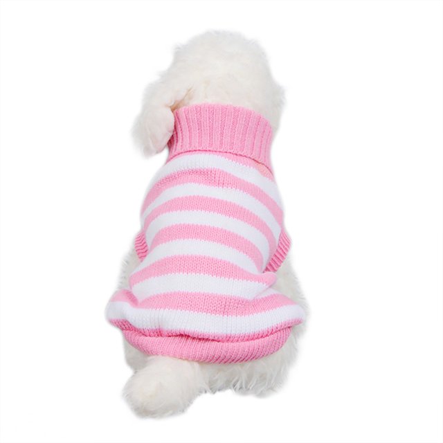 XZNGL Dog Clothes Horizontal Striped Dog Sweater Pet Striped Clothes Dog Clothes