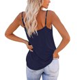 thumbnail image 4 of Yuyuzo Camisoles Débardeurs pour Femmes Sans Manches Hauts de Sortie Encolure Carrée Camis Décontractés Amples T-Shirts Tees, 4 of 7