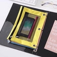 thumbnail image 4 of XZNGL Clear Pencil Pouch for 3 Ring Binder Pencil Pouch 3 Ring, Zipper Pencil Pouches Case Binder Cosmetic Bag 3 Ring Pencil Pouch with Zipper Clear Cosmetic Bags with Zipper, 4 of 4