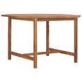 thumbnail image 1 of vidaXL Garden Dining Table 110x110x75 cm Solid Wood Teak, 1 of 5