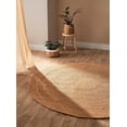 thumbnail image 2 of Juto Tapis Rond en Jute Tissé à la Main 100 % Naturel pour Salon, Entrée, Chambre, Chambre d'Enfant, Style Ferme, 8 Pi x 8 Pi, 2 of 9