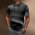 thumbnail image 2 of BOBOGOJP Polo à Manches Courtes pour Homme, Performance, Évacuation de l'Humidité, Polo de Golf Décontracté à Séchage Rapide à Manches Courtes (Noir, TG), 2 of 4