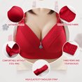 thumbnail image 4 of AherBiu Womens Plus Size Bras Large Bust Full Coverage Wireless High Supportive Bralette Solid Color Push up Bras, 4 of 7