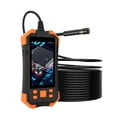 thumbnail image 1 of Endoscope Industriel à Double Objectif 7,9 mm avec Écran IPS de 4,3 Pouces, Caméra HD 1080P, Lumière LED Réglable, Câble Semi-Rigide de 10m, Orange - Idéal pour les Inspections Automobiles et de Pipeline, 1 of 6
