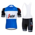 thumbnail image 1 of Summer TK PRO TEAM Men's Cycling jersey Wear Strap Suit Set Ropa with Gel Pad MTB Bicycle, 1 of 2