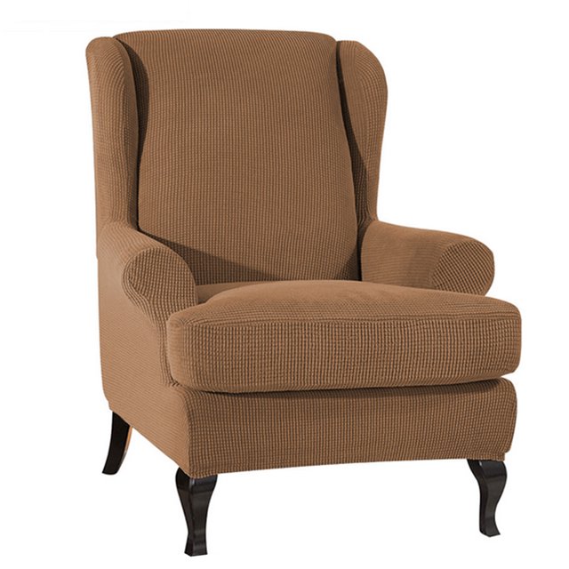Amdohai Sofa Covers Wing Chair Elastic Fabric Stretch Couch Slipcover Polyester