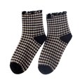 thumbnail image 1 of TINZ Bas de Soutien Tricotés à Blocs de Couleur pour Femmes, Mignons, à Volants, à Volants, à Rayures, Combinaison de Compression avec Ras-du-Cou, Grands Résille, Bas pour Femme, Bas pour Filles, Cuisse Haute, Bas Simples, 1 of 5