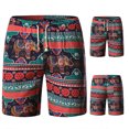 thumbnail image 2 of CEHVOM Shorts d'Été de Plage en Coton et Lin pour Hommes, 2 of 7