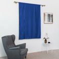 thumbnail image 3 of Innerwin Half Window Curtains Solid Color Kitchen Valance Rod Pocket Soft Short Blackout Curtain Ruched Waterproof Panels Darkening Thermal Insulated Deep blue 31.50 x 55.12", 3 of 5