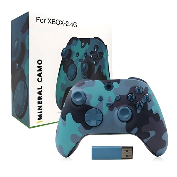 Wireless Controller for Xbox One Seamless-Operation Pc Controller Smooth-Action Game Joystick Immersive and Adaptive Gaming Controller for Xbox Camouflage Green,camouflageblue