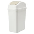 thumbnail image 1 of EGNMCR Trash Can Kitchen Trash Can Household Garbage Cans Living Room Kitchen Seam Thickened Shaking Lid Press Large Capacity Plastic Cream Wind With Lid Garbage Cans garbage bin, 1 of 1