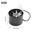 thumbnail image 4 of BTOER 100 Mm Extractor Fan 7 Pieces Of Metal Reinforced Wind Blades Smoke Extractor Duct Fan 140 M³/H Inline Pipe Fan Quiet, 4 of 9
