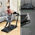 thumbnail image 3 of SuperFit 2.25HP 2 in 1 Dual Display Folding Treadmill Jogging Machine W/APP Control Green, 3 of 9