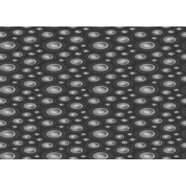 Ahgly Company Machine Washable Indoor Rectangle Transitional Charcoal Black Area Rugs, 3' x 5'
