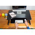 thumbnail image 3 of Pemberly Row Bureau Debout Convertible à Hauteur Réglable de 32 Pouces en Noir, 3 of 10