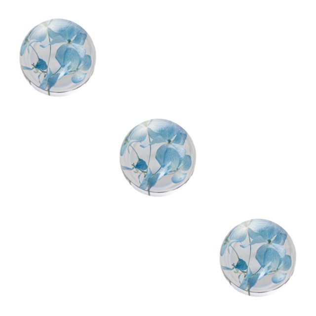 Baohd Exquisite Flower Crystal Ball Adding Elegance To Space Easily Portable Hydrangea blue 8cm 3Set