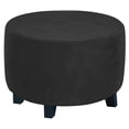 thumbnail image 1 of POINTERTECK Ottoman Footrest Covers for Diameter 48-55 Black, 1 of 7