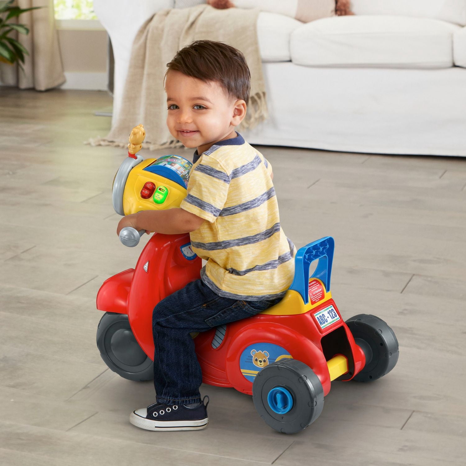 VTech Porteur scooter interactif 2 en 1 - Trottinette transformable pour tout-petits - Version anglaise
