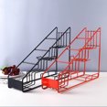 thumbnail image 4 of YAOMOBB Minimalist Coffee Syrup Storage Minimalist Black Metal Coffee Syrup Rack Storage 4 Layers Bottle Organizer Holder for Coffee Bar, 4 of 7