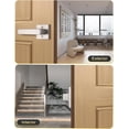 thumbnail image 2 of Brushed Nickel Door Handle Interior Privacy Door Lock Bed and Bath Door Lock with Square Rose Modern Keyless Door Lock Handle Reversible for Left & Right, 2 of 7
