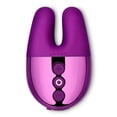 thumbnail image 2 of Le Wand Chrome Double Vibe Rechargeable Silicone Mini Vibrator White-Gold, 2 of 12