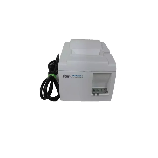 Used Star Micronics TSP100III TSP143IIIBI Thermal Receipt Printer white.