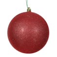 thumbnail image 1 of Vickerman N593003DG Boule à Capuchon Percée à Paillettes Rouges, 12 Po, 1 of 4