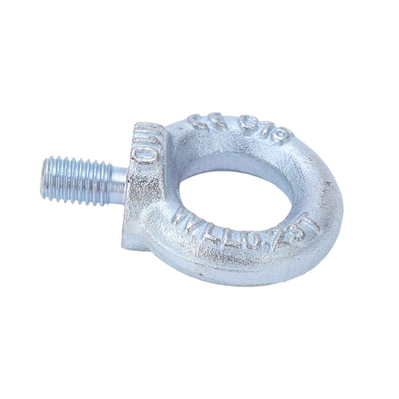 Lifting Shoulder Eye Bolt, 5PCS Electroplating White Zinc Q235 Steel Lifting Ring Threaded Eyebolt Eye Bolt Eyebolts for Industrial