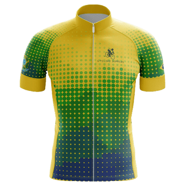 Polka Dot Men's Cycling Jersey - 3XL