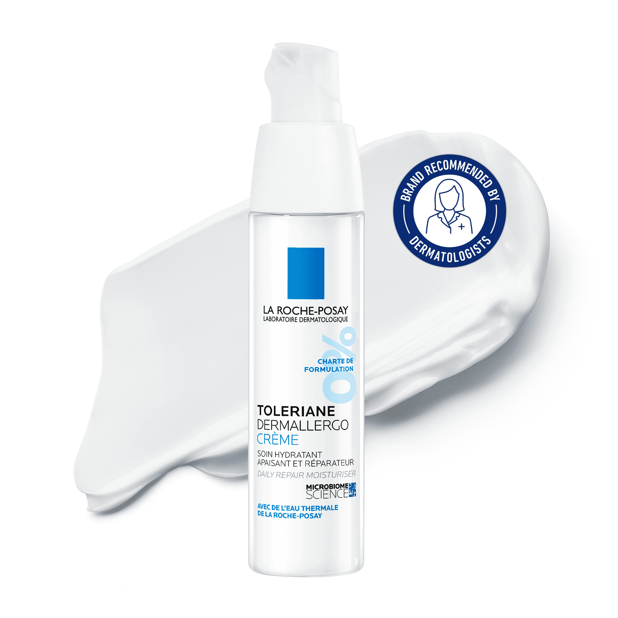 La Roche-Posay Toleriane Dermallergo Soothing Face Cream, Repairing Barrier Cream with Shea Butter for Sensitive Skin, 40mL