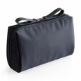 thumbnail image 1 of transemion Solid Color Cosmetic Bag Makeup Case Waterproof Pouch Travel Fashion Large Capacity Handbag Multifunctional for S/Black, 1 of 9