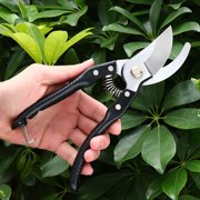 Garden Pruning Shears with Stainless Steel Blades, Handheld Bypass Pruners, Anti-Slip Ergonomic Handle Gardening Scissors, Safe Easy Maneuver Pruning Tools, Ideal for Herbs Flowers Plants Trimming