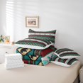 thumbnail image 4 of Erosebridal Aztec Bedding Sets Full Size for Adult, Rustic Bear Comforter Sets with Sheets, Geometric Stripe Decor, 7pcs, 4 of 5