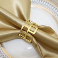 thumbnail image 1 of Oleegame 1PC Produce Storage Striking Gold Plated Aluminum Napkin Rings For Place Settings Wedding Receptions Dinner Or Holiday Parties 4/pk Gold, 1 of 4