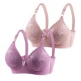 thumbnail image 1 of Timegard 2 Pc Bras Summer for Women Adjustable Strap Lace Full Coverage Wirefree Comfortable Everyday Bra, 1 of 3