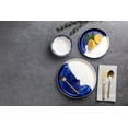 thumbnail image 2 of Thyme & Table Blue Drip Stoneware Coffee Mug, 15 fl oz, 2 of 6