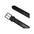 thumbnail image 2 of CTM®  Leather 1 1/8 Inch Basic Dress Belt with Silver Buckle (Men's), 2 of 3