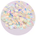 thumbnail image 1 of Seashell Sequins Multicolor Decorative Portable Oval Hologram Mermaid Paillette Sequins Daily Use, 1 of 12
