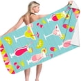 thumbnail image 3 of Microfiber Lightweight Beach Towel Sand Free Quick Dry Absorbent Compact Towels for Swimming Pool Camping Beach Accessories Large Easy Pack Travel Things for Vacation Essentials Gift Adult(C), 3 of 8