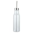 thumbnail image 1 of Mainstays 20oz Plastic Water Bottle with Stainless Steel Screw on Lid Clear, 1 of 12