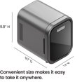 thumbnail image 3 of ICEMAN Portable Mini Fridge w/ 6 355 ml (12oz) Can Capacity, Cools and Heats, Car Plug Included - Black, New, 3 of 9