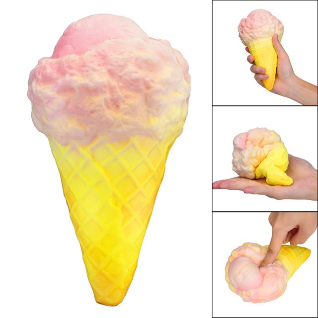 Thermal Induction Squishies Ice Cream Slow Rising Scented Reliever Stress Toys