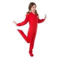 thumbnail image 2 of Big Feet PJs Big Boys Kids Red Fleece Footed Pajamas Sleeper, 2 of 2