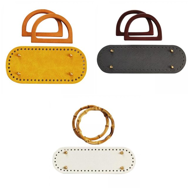 Bunblic 3 Pcs Pré-Percé Sac de Crochet Trempé Insert de Fond Fournitures de Sac