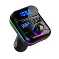 thumbnail image 2 of TIMIFIS Voiture Bluetooth 5.0 Sans Fil Mains Libres Voiture Émetteur Récepteur FM Radio Adaptateur MP3 Lecteur 2 Chargeur USB Kit Cadeau, 2 of 7