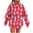 thumbnail image 3 of Horkkom Chandails à Capuchon d'Halloween pour Femmes Mode Décontractée Dames Hauts Imprimés à Manches Longues Blouse Chandails à Capuchon, 3 of 6
