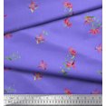 thumbnail image 2 of Soimoi Poly Georgette Fabric Leaves & Floral Artistic Decor Fabric Printed Yard 52 Inch Wide, 2 of 5