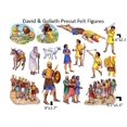 thumbnail image 1 of David and Goliath Felt Figures for Flannel Board Bible Stories-precut, 1 of 1