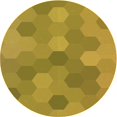 thumbnail image 1 of Ahgly Company Tapis d'Intérieur Ronds Transitionnels Jaunes Lavables à la Machine, 3 Pieds Rond, 1 of 7