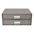 thumbnail image 2 of Bigso Birger - Armoire à Tiroirs - 2 Tiroirs - pour A4/lettre - Gris, 2 of 2